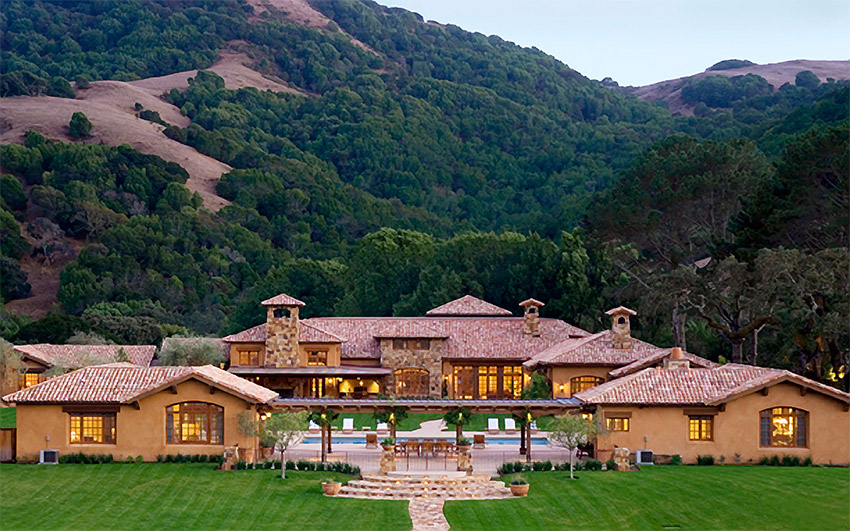 FRONT VIEW, Lucas Valley Estate, Northern California