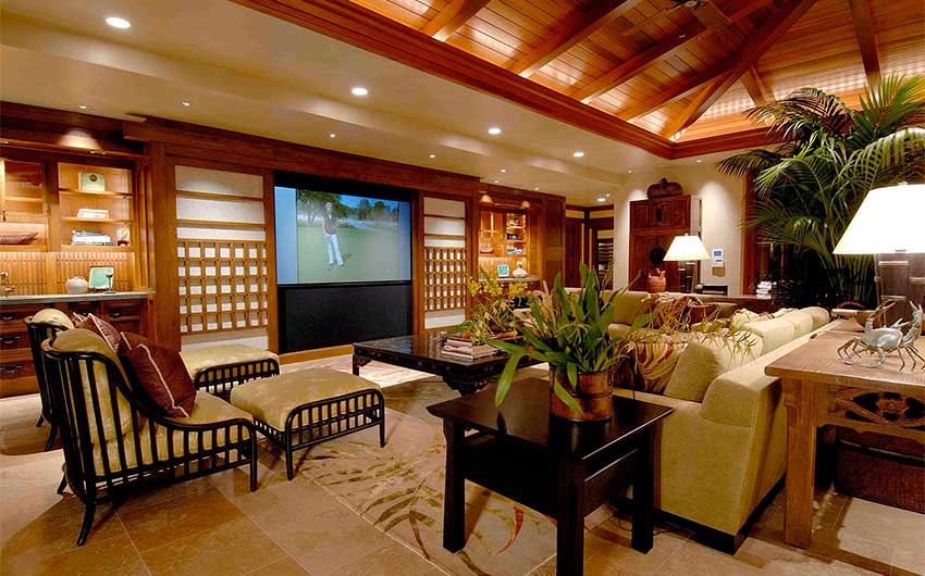 LIVING ROOM, Kukio Estate House, Kona, Hawaii