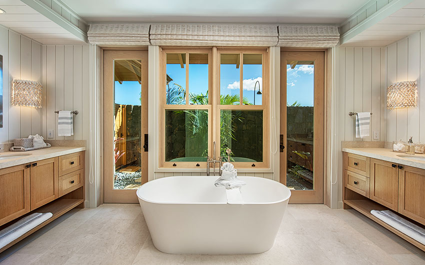 MAIN BATHROOM, Kukio Family House, Kona, Hawaii