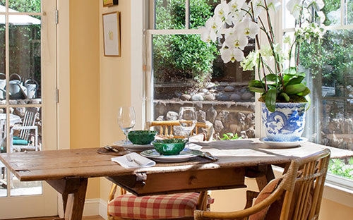 KITCHEN NOOK, Country Retreat Marin County, San_Geronimo, California